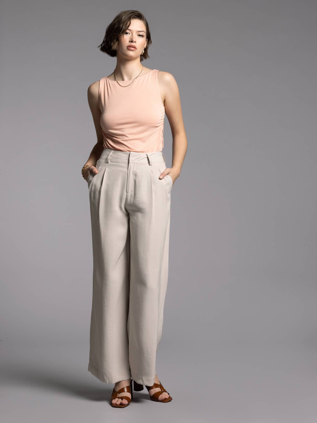 Weekend Los Angeles – wholesale Pants – Women's – Tailored Wide Leg Pants - LACY PANTS3