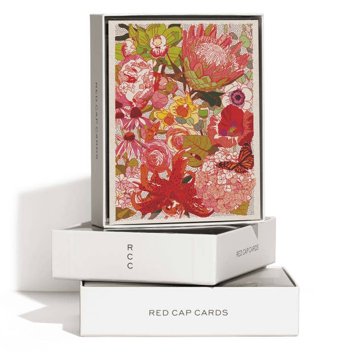 Red Cap Cards - Wholesale Everyday Greeting Card - Wild Florals greeting card