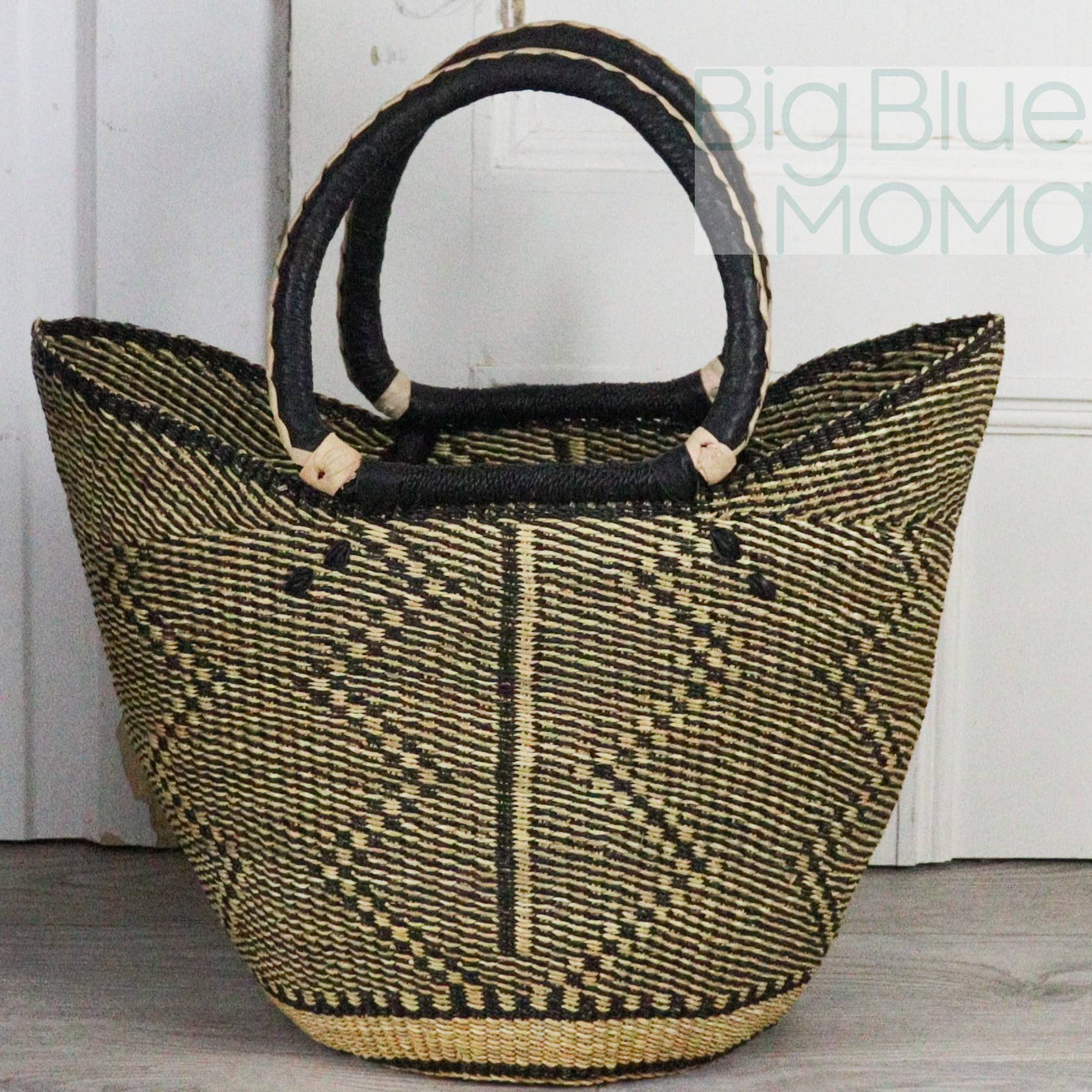 Big Blue Moma - Wholesale Beach Bag - U Shopper Large - Natural Palette20