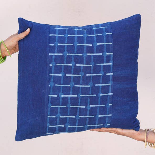 Afternoon | Indigo | Pillow Cover for wholesale by DABU