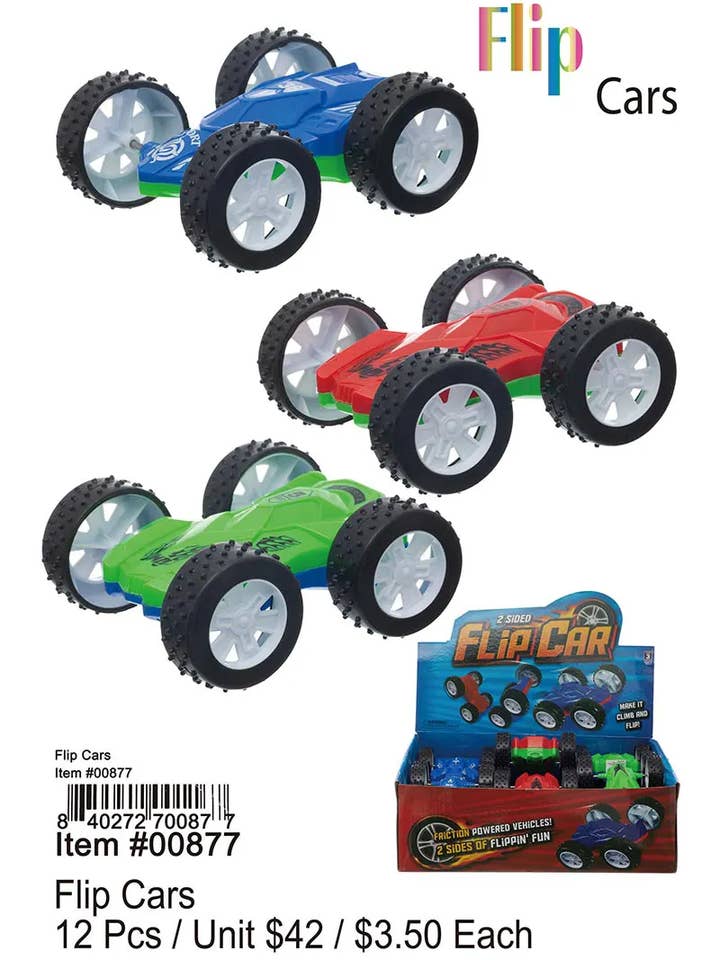 Flip Cars . for wholesale by Puka Creations