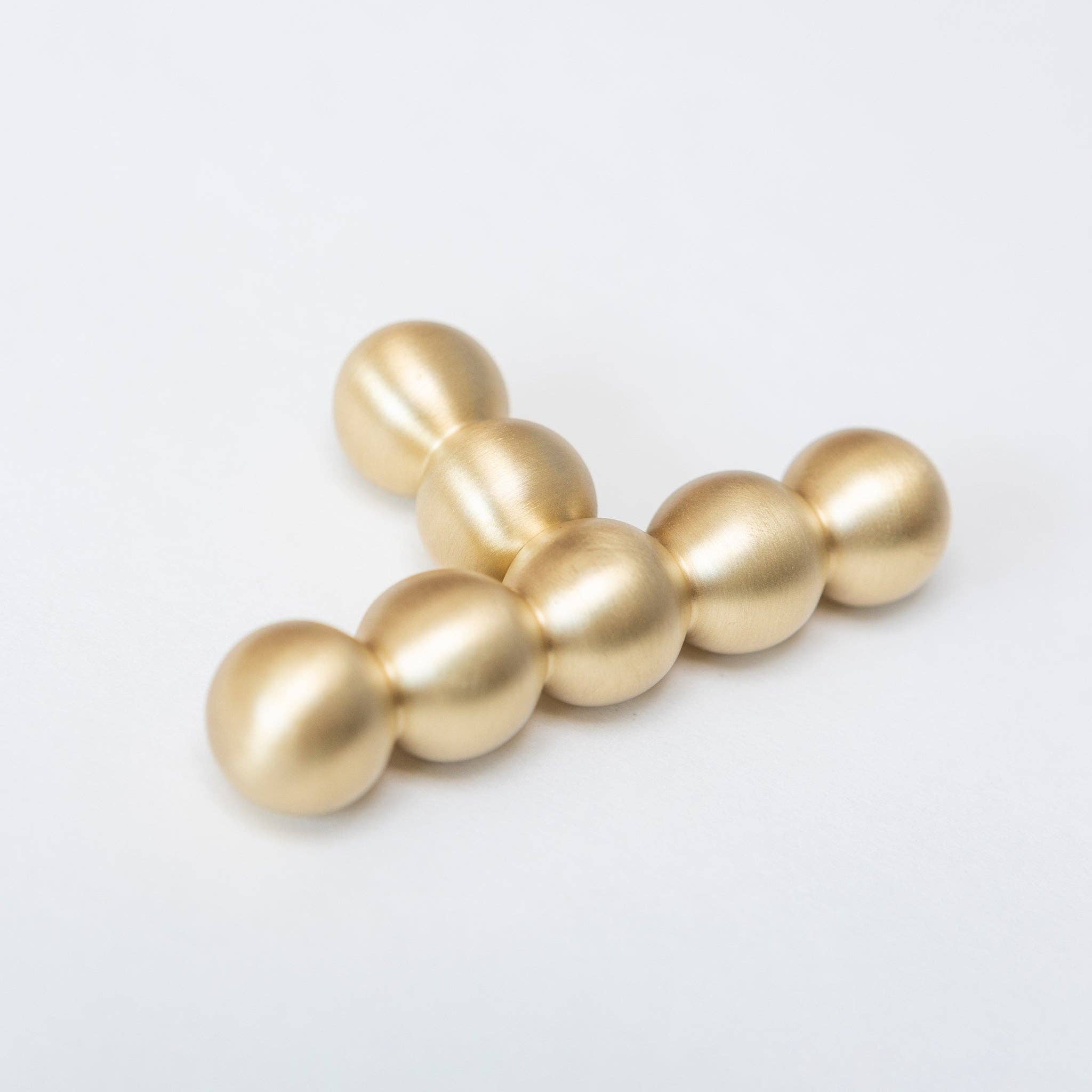 Brass bee – wholesale Knob/pull – Solid Brass Beaded Cabinet Pull Handles & Knobs - Satin Brass Finish24