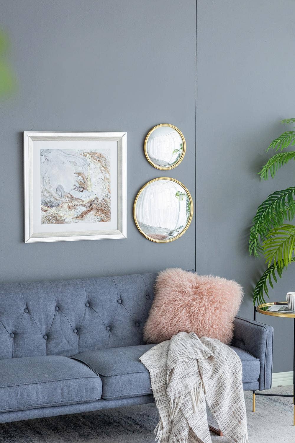 A&B Home Group Inc. - Wholesale Wall Mirror - D15" Gold Frame With Convex Glass5