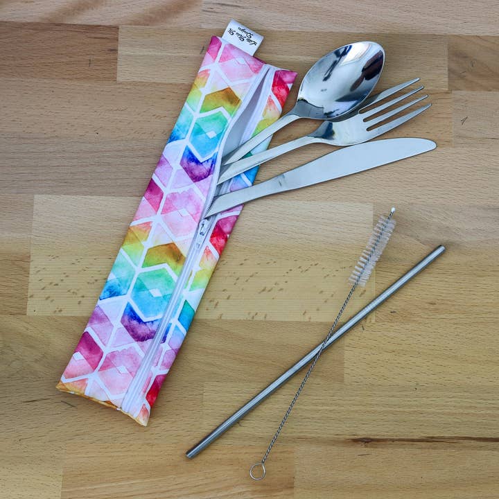 Xo's Cutlery Pouch for wholesale by Little Miss M Designs