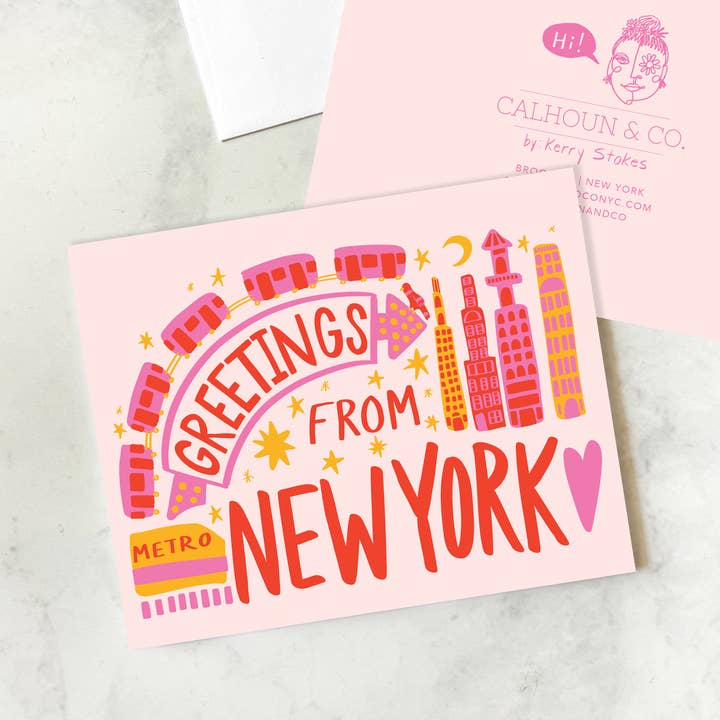 Calhoun & Co. - Wholesale Everyday Greeting Card - Greetings From New York Greeting Card