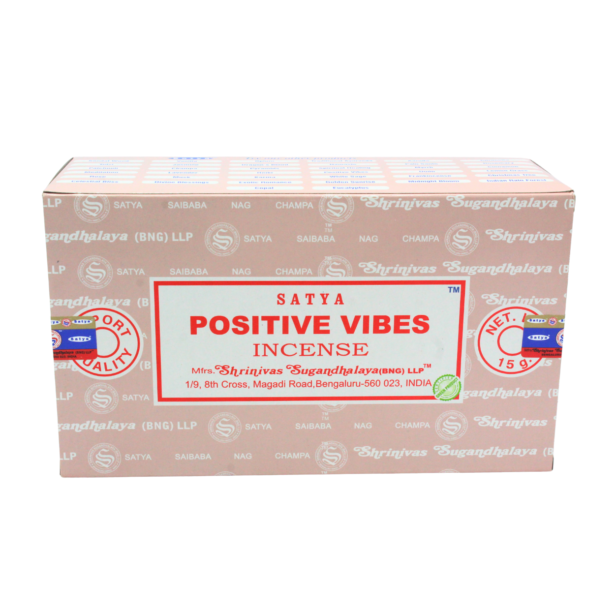 Green Tree - Wholesale Incense - Satya Positive Vibes Incense Sticks1