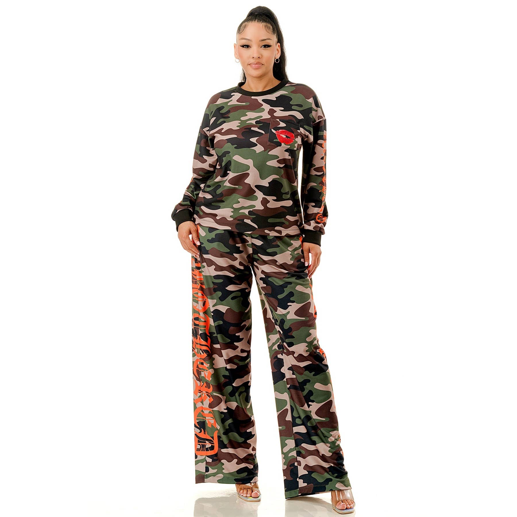 A  UNBOTHERED ENERGY CAMO SWEATPANTS for wholesale on Faire3