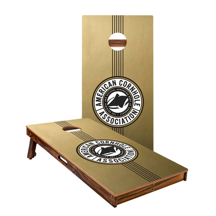 Gold Champ Stripes Gold Series Cornhole Boards for wholesale by American Cornhole Association