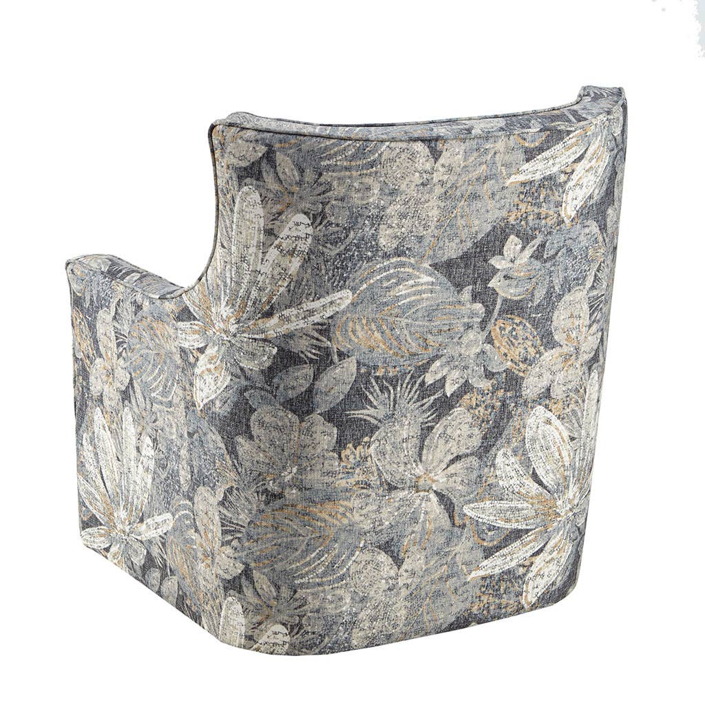 Olliix - Wholesale Chair - Floral Upholstered Swivel Glider Accent Chair *2