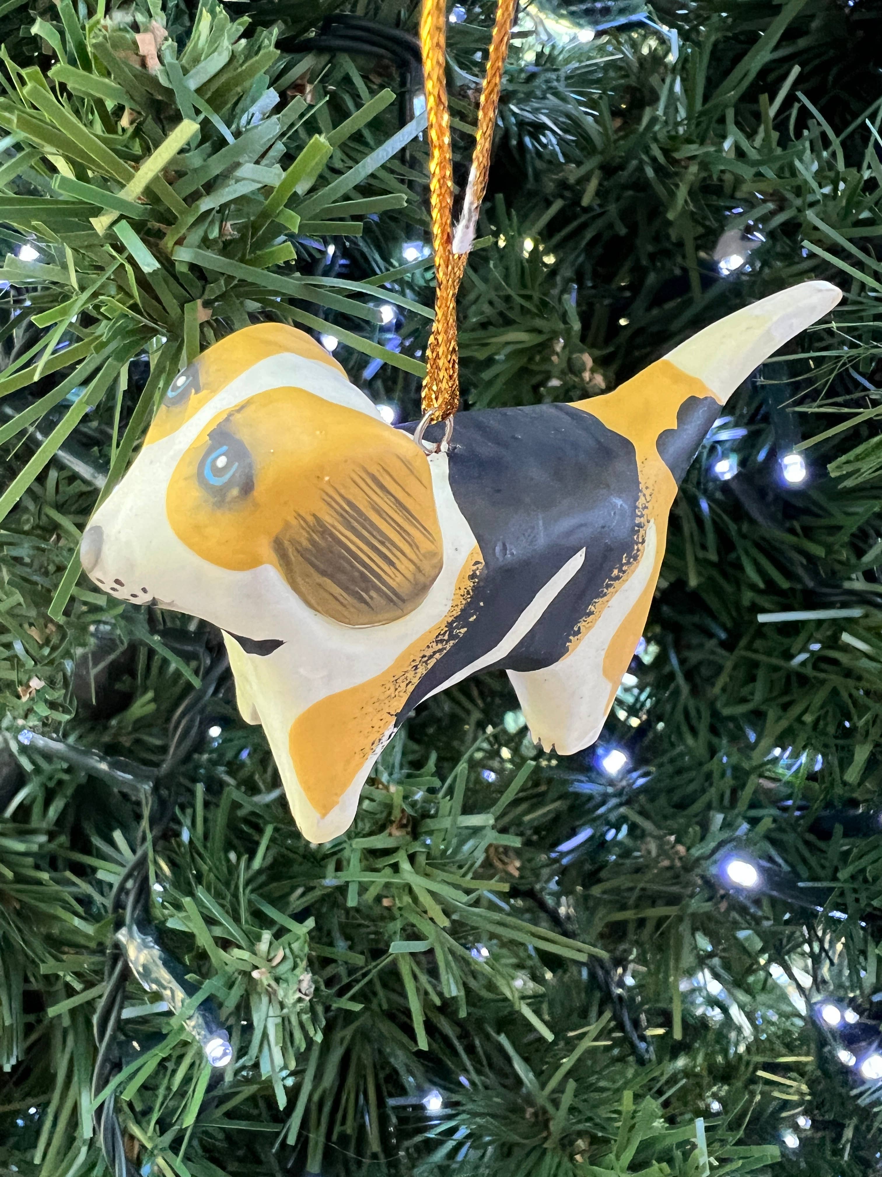 Erik & Mike - Wholesale Ornament - Dog Christmas ornament wood1