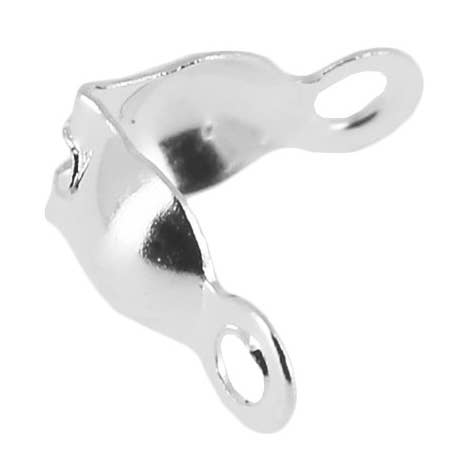 100 Clips with double closed rings 8 x 4 mm for wholesale by Artisans de Madagascar