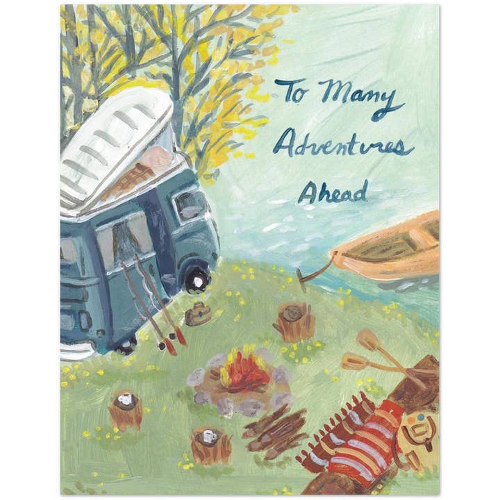 Adventures Ahead 10 Greeting Cards for wholesale by Ingrid Press