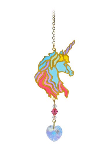 Carded Crystal Dreams Enhörningshuvud - Konfetti för wholesale av Wild Things Gifts Ltd