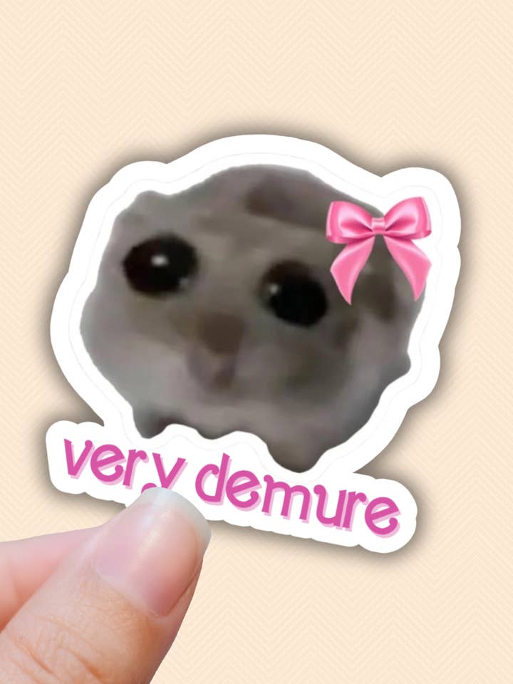 Very demure sticker,tik tok,funny,trendy,meme,laptop decal for wholesale by Lalatina Shop
