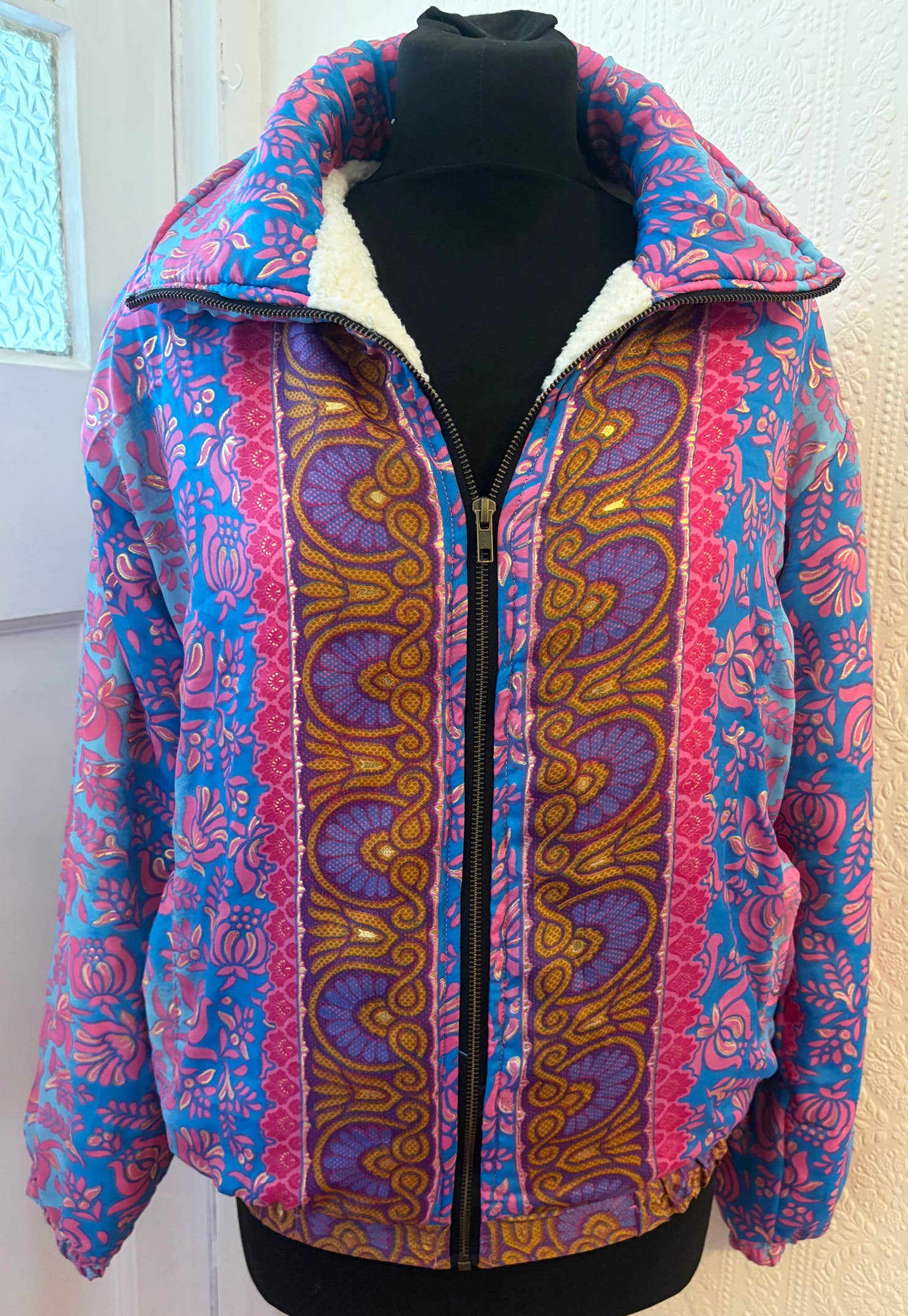 Emma's Emporium – wholesale Bomber jacket – Women’s – AW02: Sari Fleece lined Bomber Jackets - Paisley9