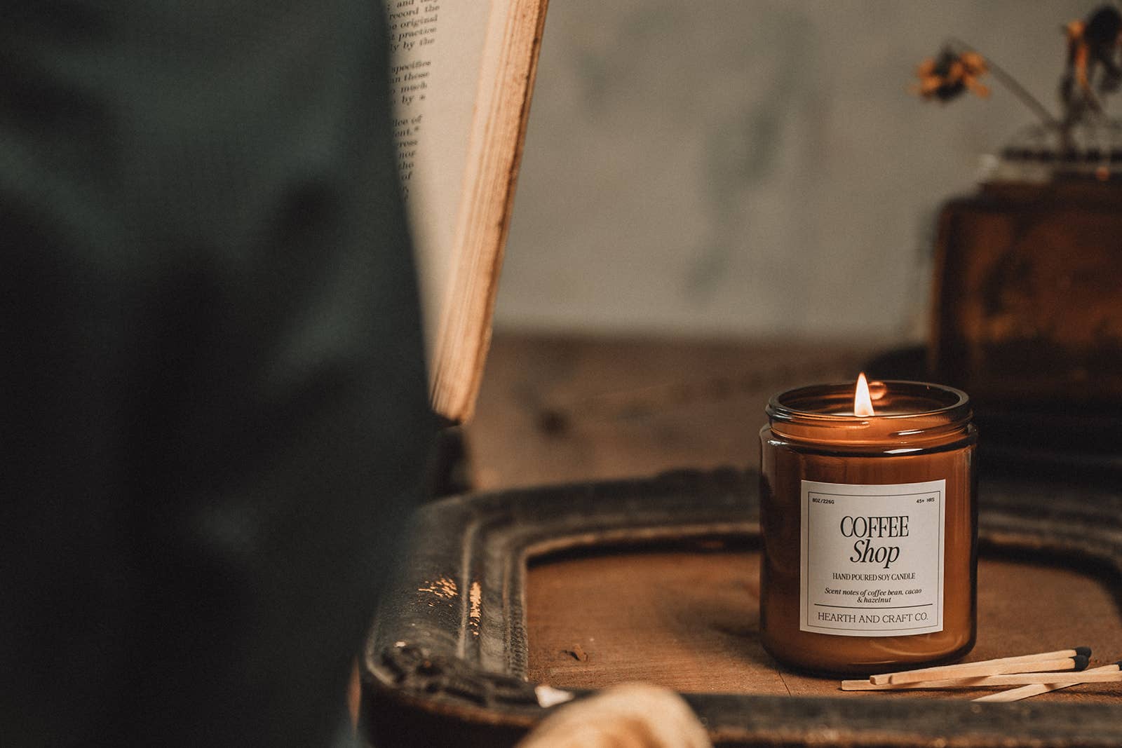 Hearth and Craft Candle Co. - Vente Bougie en bocal - CAFÉ18