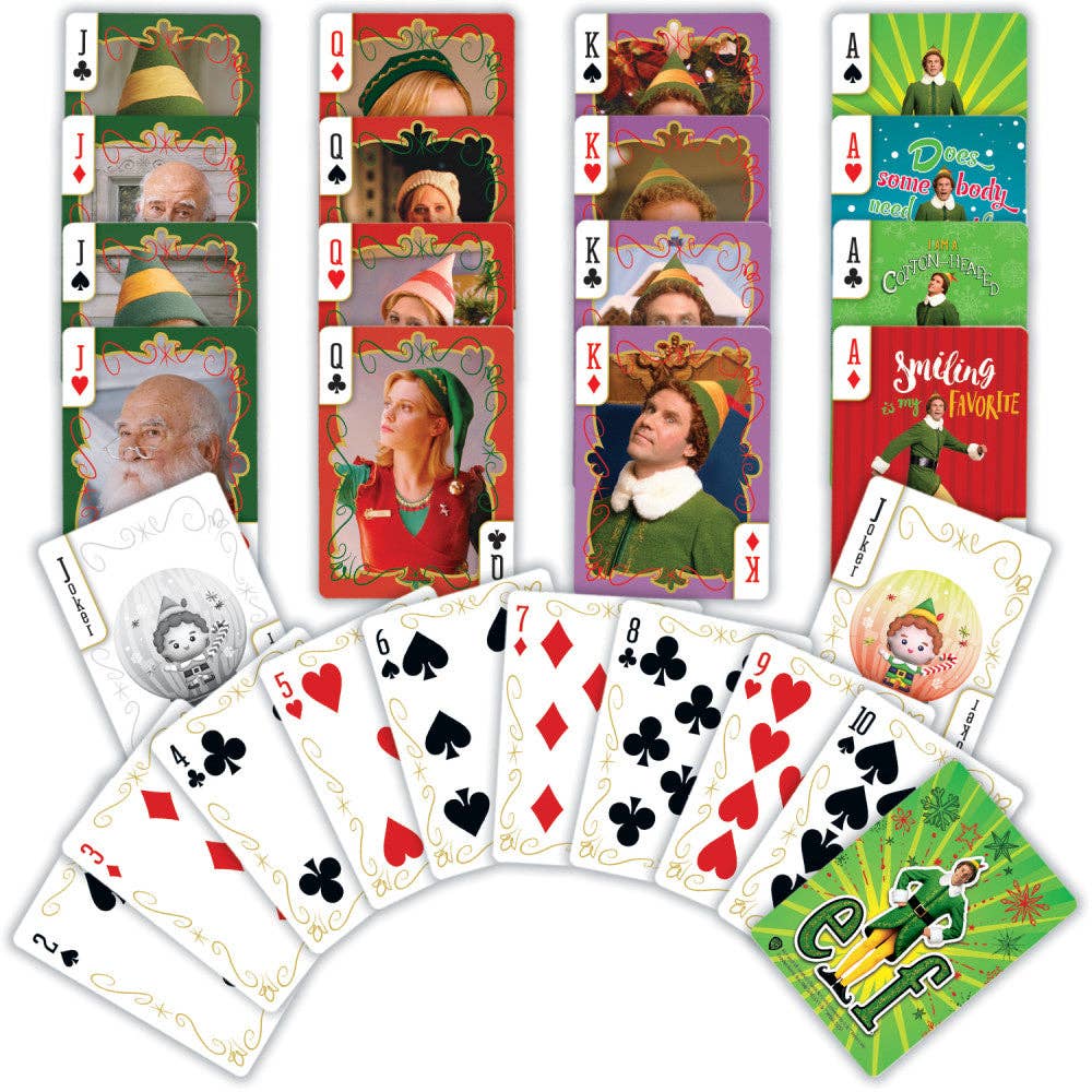 Masterpieces Puzzles - Wholesale Playing Cards - Elf, The Movie, Playing Cards - 54 Card Deck1