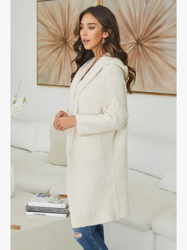 MILIO MILANO - Wholesale Cardigan - Women's - BOUCLE KNIT LONG CARDIGAN (800940-72607-S/M-M/L)12