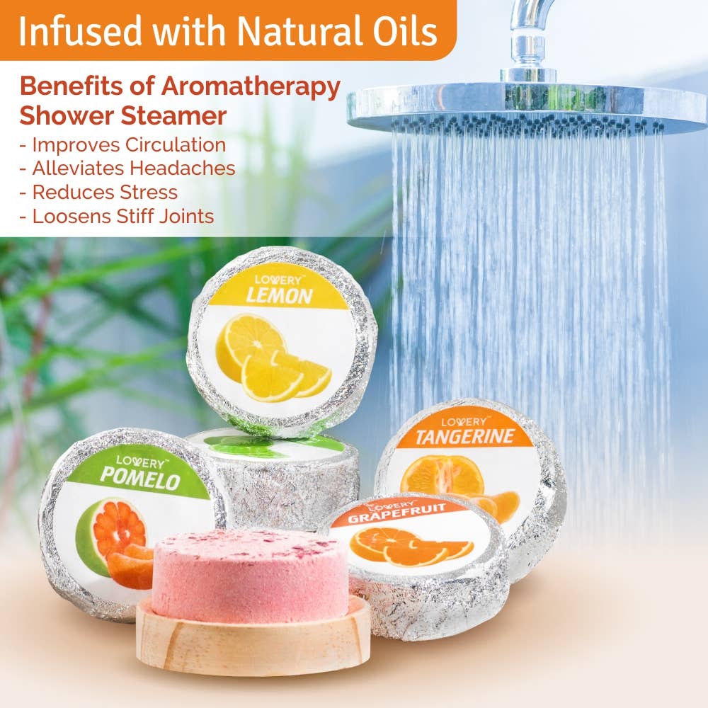 Lovery – wholesale Shower steamer/bomb – Essential Oil Shower Steamer Set, Vaporizing Shower Tablets5
