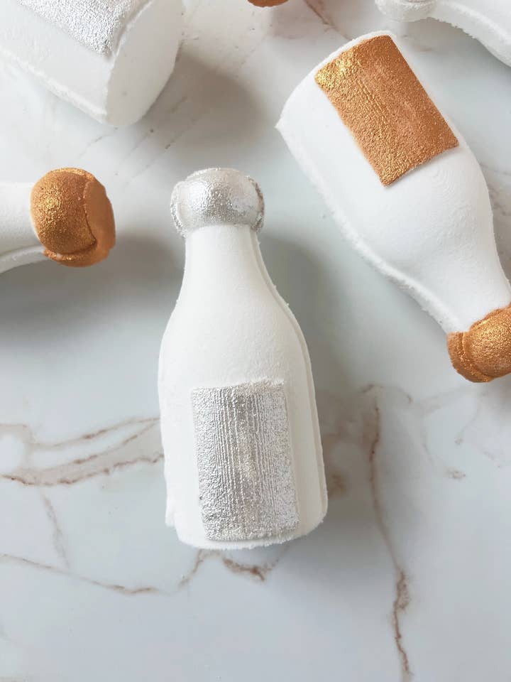 Champagne Toast Bath Bomb for wholesale by Cocoa Bath Co.