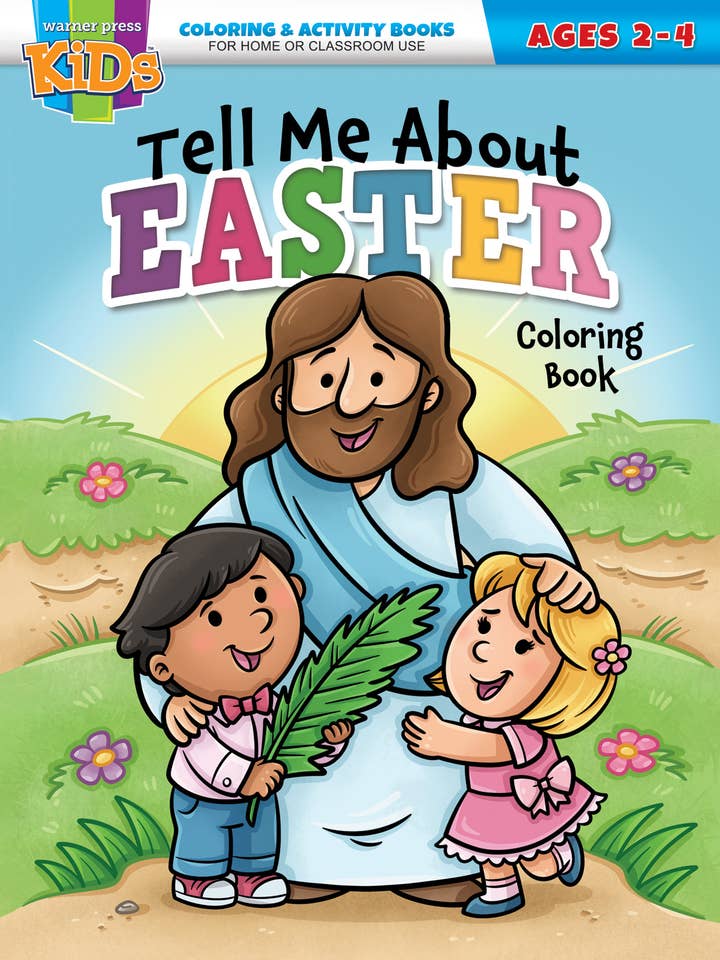 Tell Me About Easter Coloring Book for wholesale by Warner Press