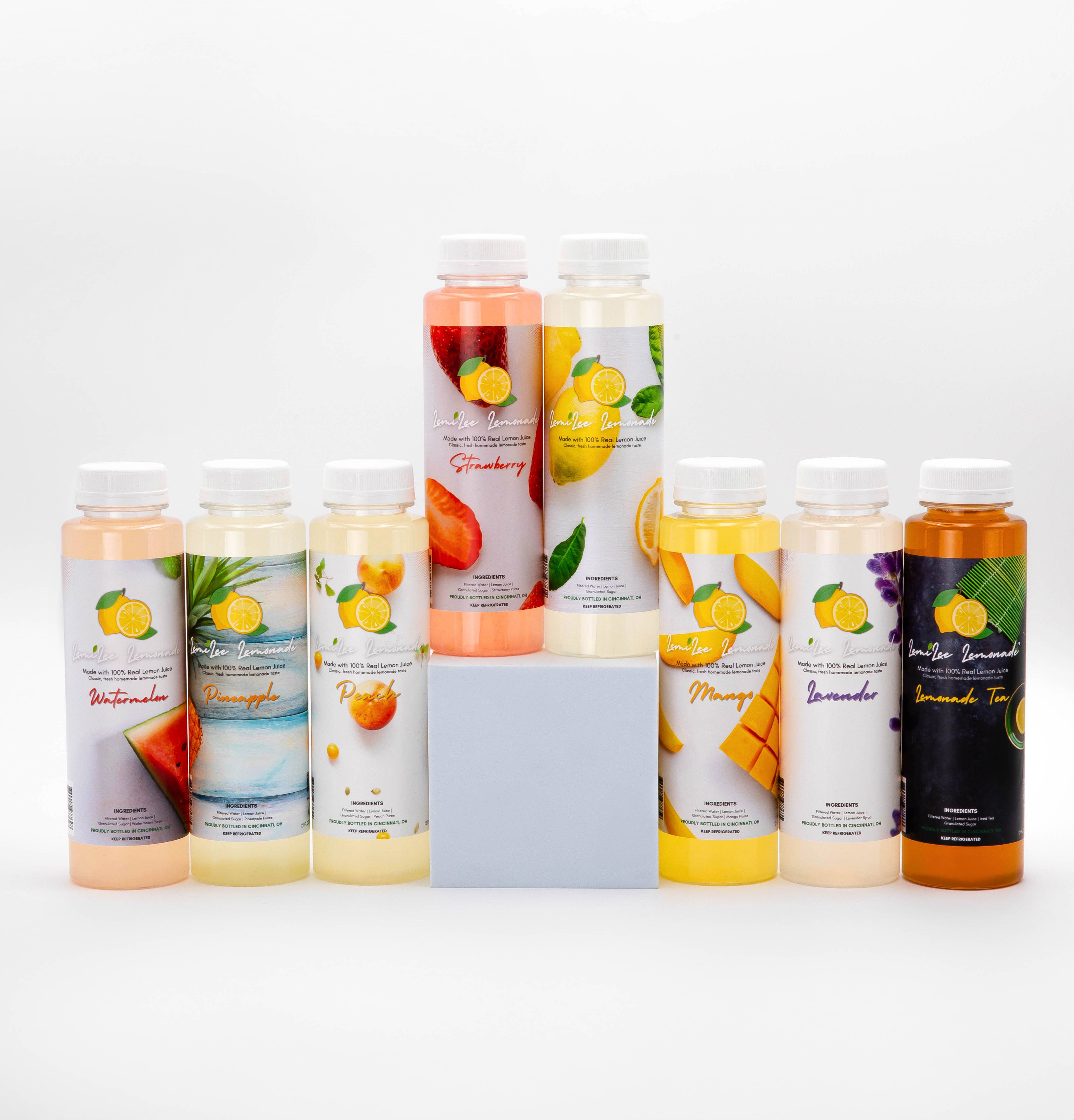 LemiLee Lemonade - Wholesale Fruit Juice - Sample Bundle - 8 Lemonade Flavors