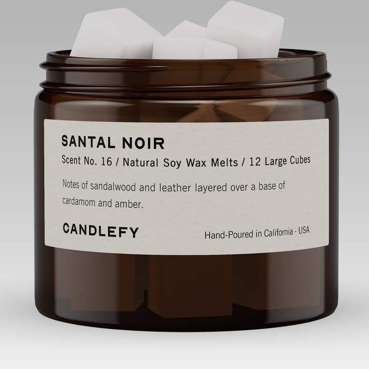 Santal Noir Sojawas Smelt · 12 XL Blokjes · Sterk Geurend voor wholesale door Candlefy