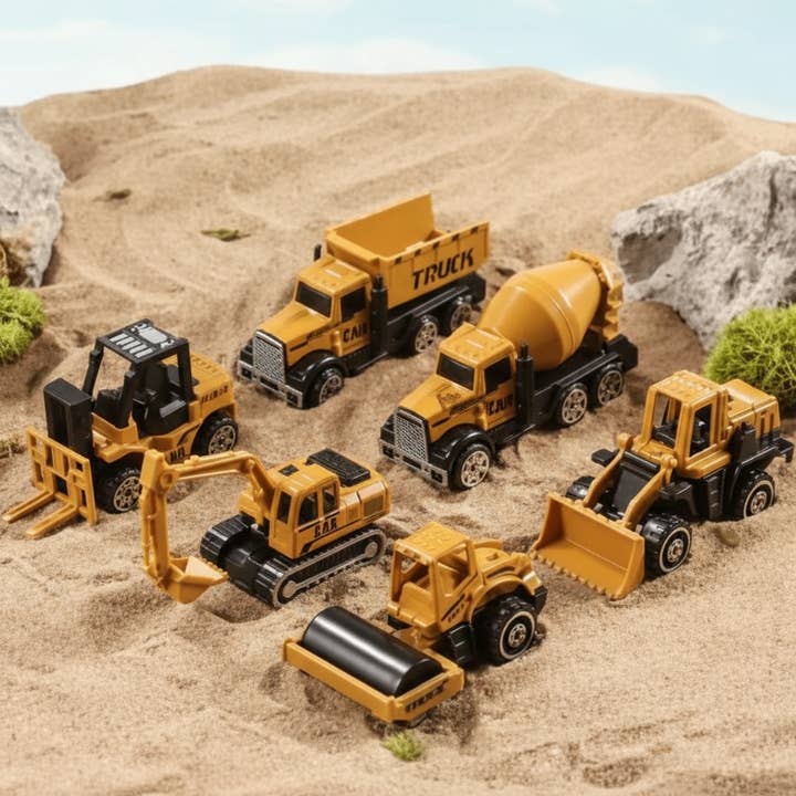 Toyarina - Wholesale Toy car/truck – Child - Crane Truck Parking Lot Set – Alloy Construction Toys3