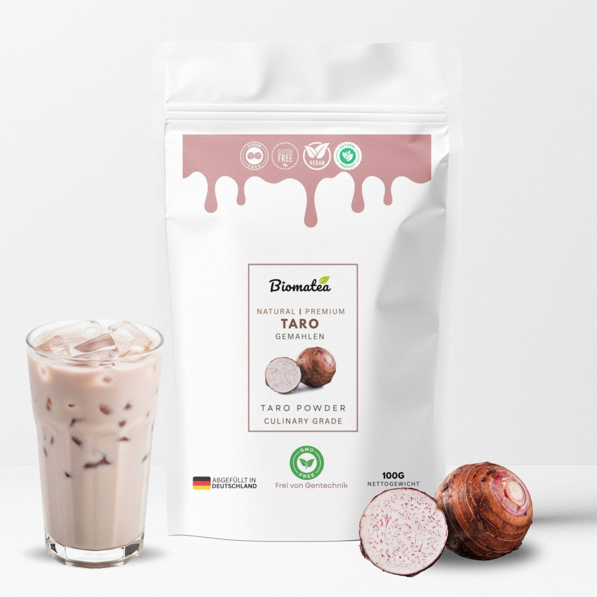 Biomatea - Wholesale Protein/Superfood Powder - Taro Powder 100g – Premium Quality – natural & pure – gluten-free, vegan & without additives0