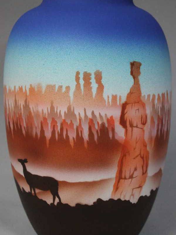 BC033 Bryce Canyon 6 x 10 Pot à gingembre pour la vente par Cedar Mesa Pottery