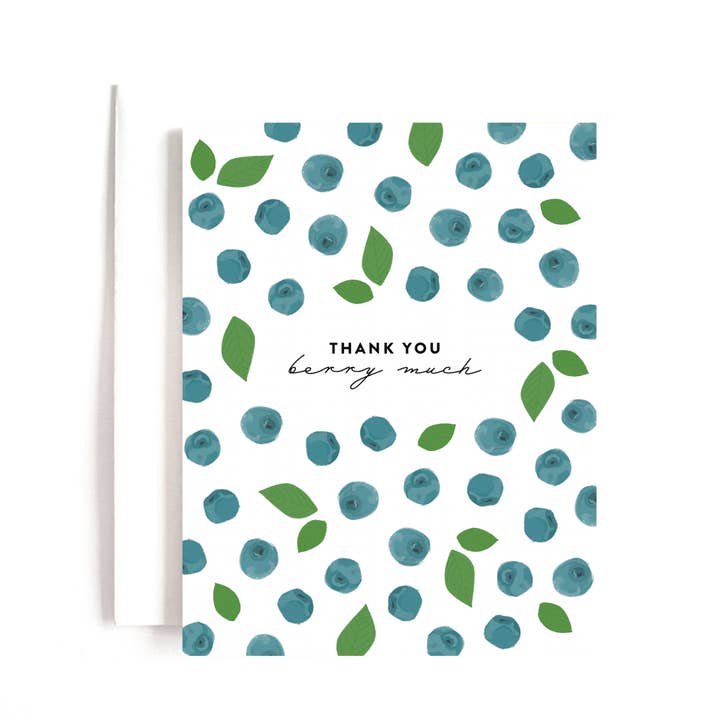 Joy Paper Co. - Wholesale Thank You Card - Thank You Berry Much Card0