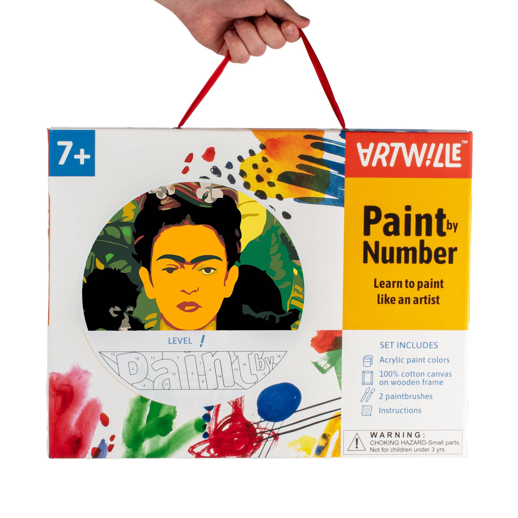 Fainotoys – Großhandel Bastelset – Kinder – Artwille DIY Malen nach Zahlen - Frida Kalo, Level 11