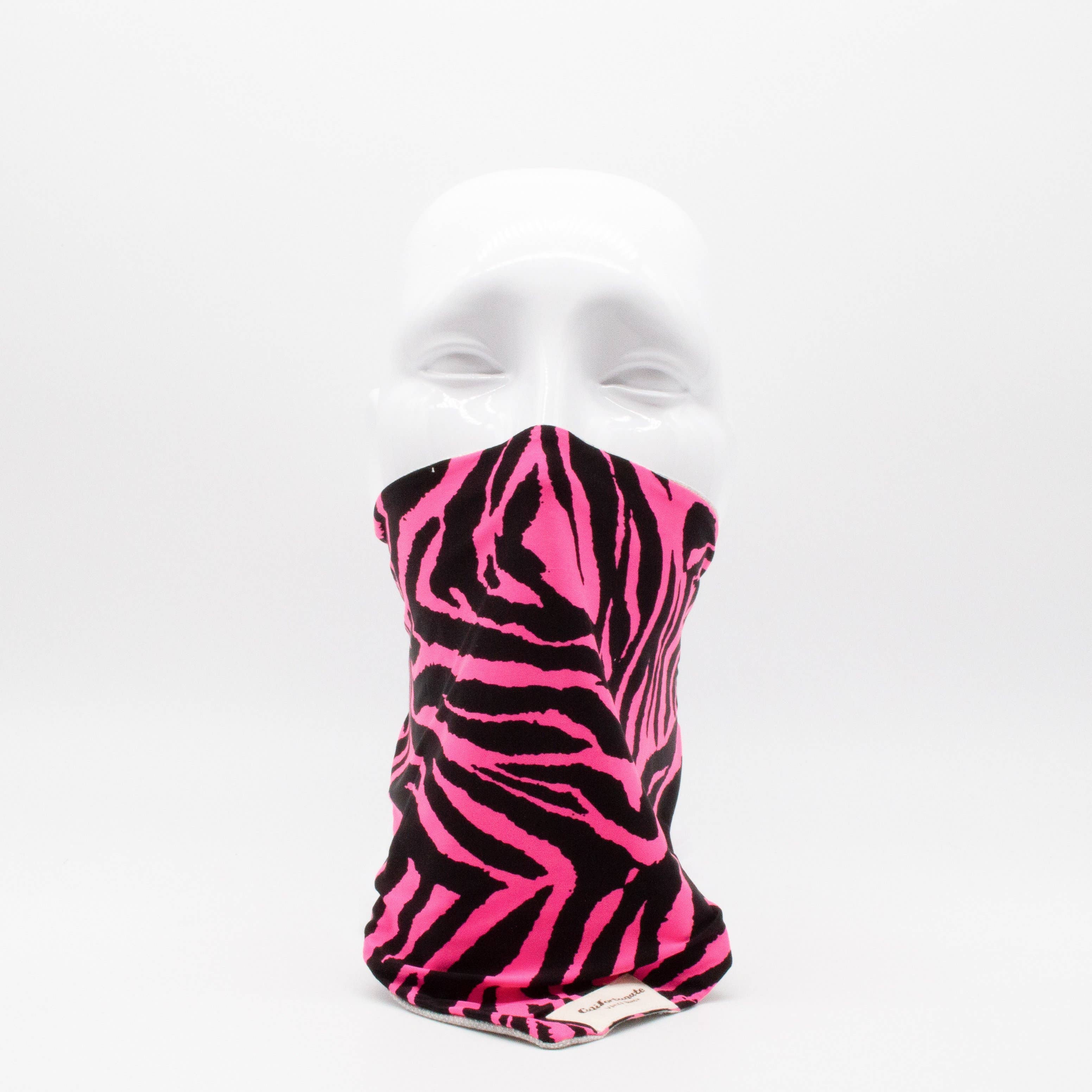 Maskdanna by Califortunate - Wholesale Non-Medical Disposable Mask - MASKDANNA URBAN ZEBRA NEON PINK0