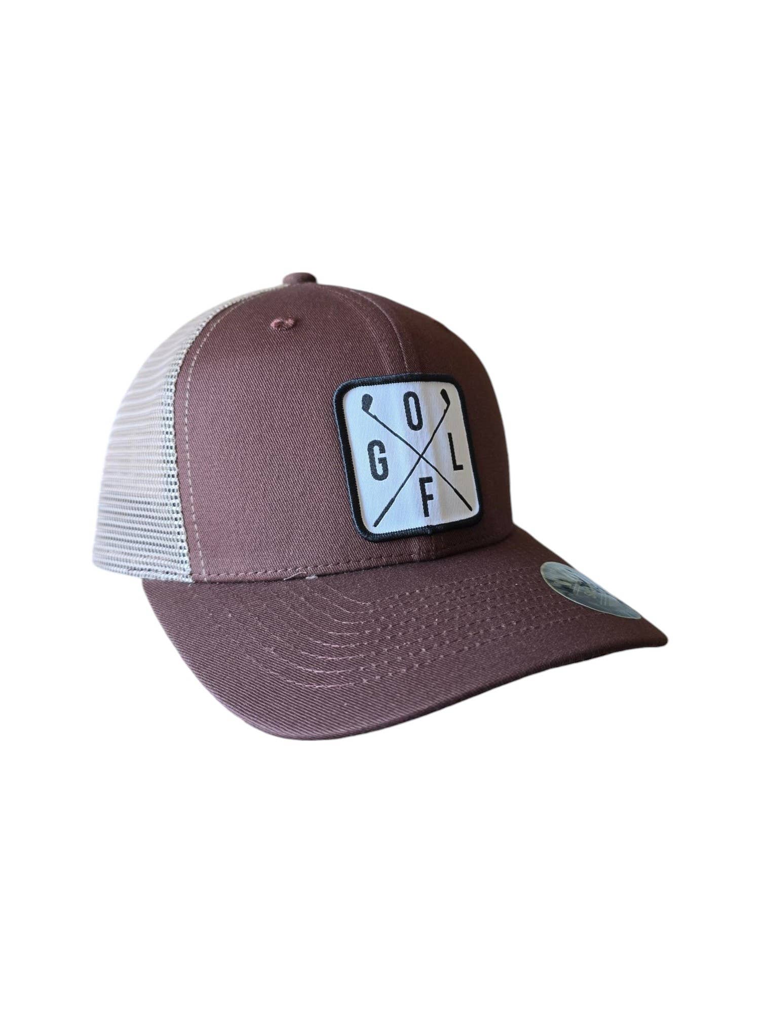 PNW Apparel - Wholesale Trucker Hat - Unisex - Golfing Trucker Hat with Golf Patch Mesh Back Snapback10