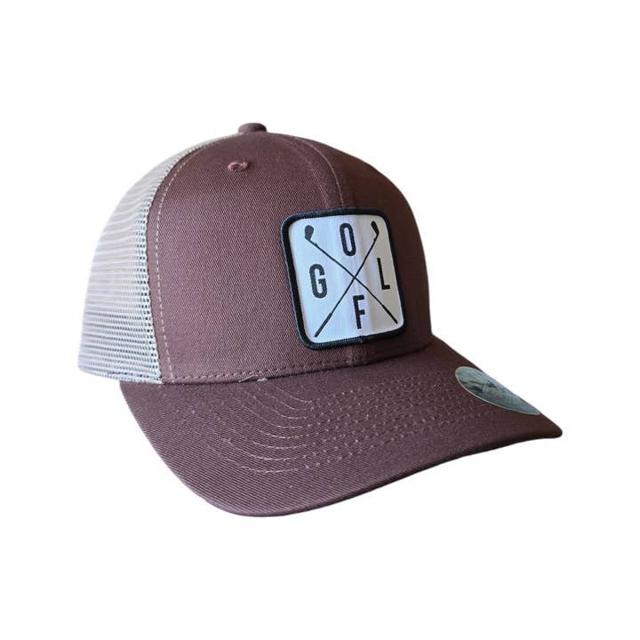 PNW Apparel - Wholesale Trucker Hat - Unisex - Golfing Trucker Hat with Golf Patch Mesh Back Snapback10