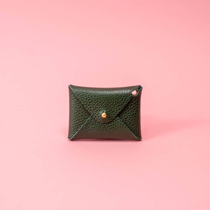 Cartera de Tarjetas de Cuero Emerald Dollaro para venta al por mayor de Avryn Co.