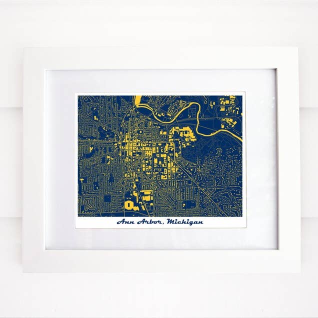 Ann Arbor, Michigan Map Art! for wholesale by Map of Home