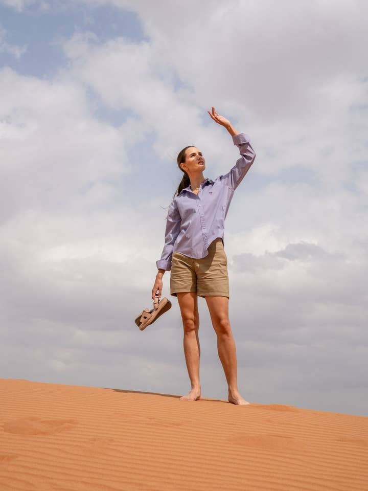 Lilac Stain Resistant Shirt for wholesale by DANTE