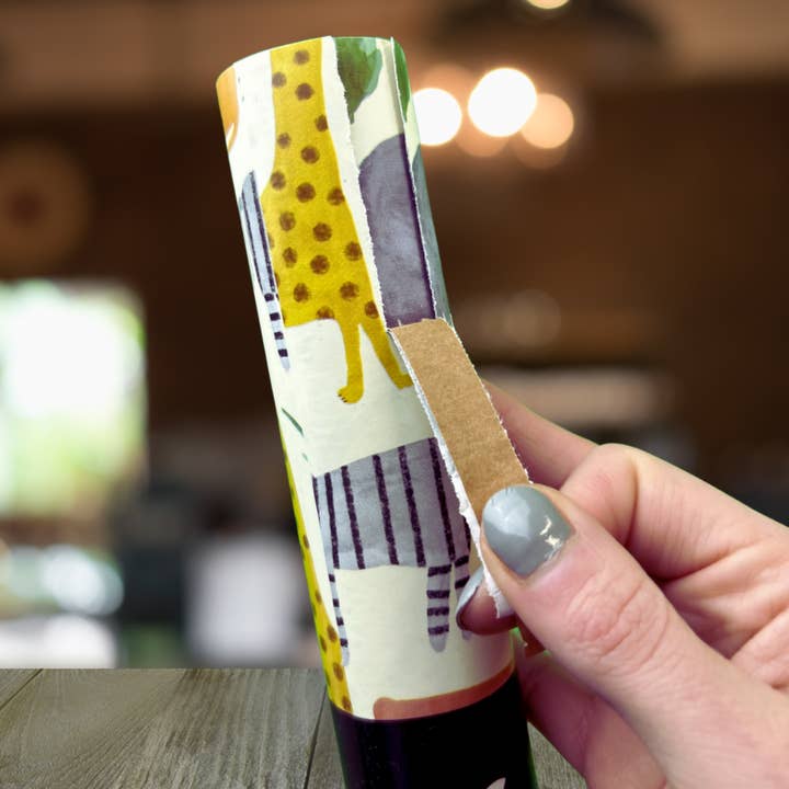 Giftwrap UK – wholesale Wrapping paper roll – Yellow Plastic-Free 3m Roll Wrap with Tear Down Strip2