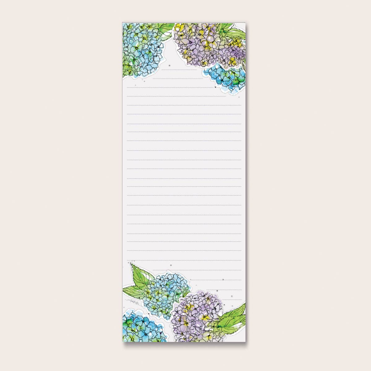 Amanda Klein Co. – wholesale Notepad – Hydrangea Refrigerator Notepad1