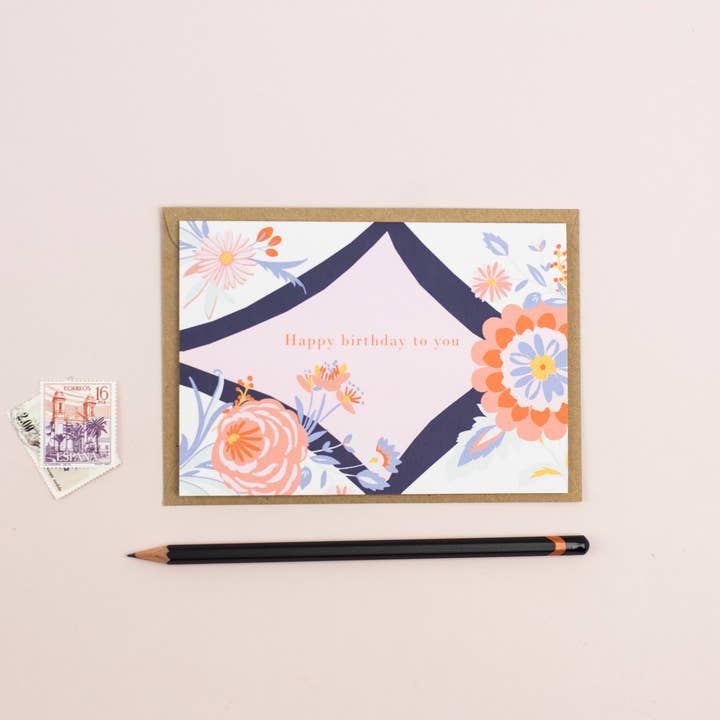 Tillykke med fødselsdagen til dig Card LM007 for engroshandel hos Lise Marie prints