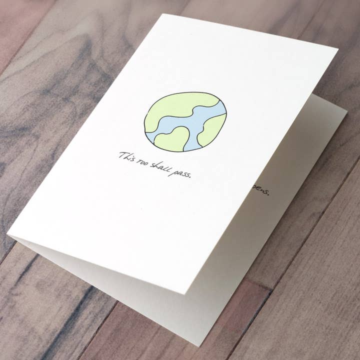 This Too Shall Pass - Greeting Card for wholesale by Sobering Thoughts, LLC