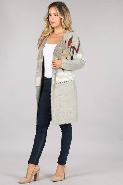 Oceanus Apparel – Engroshandel Cardigan - Dame – OUG80573 Tribal Cardigan Sweater6
