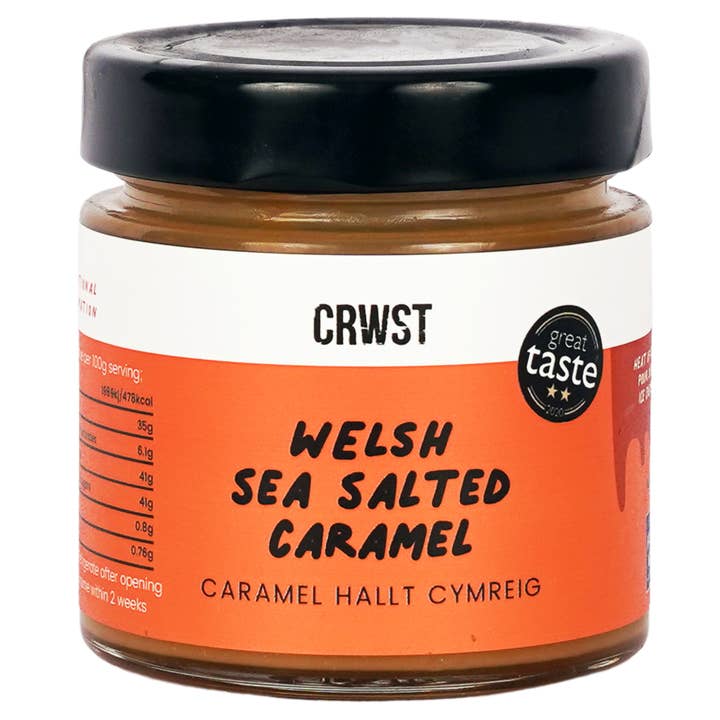 Welsh Sea Salted Caramel (210g) for wholesale by Crwst