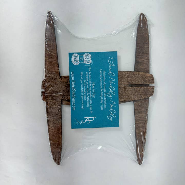 Art by Erica H & Rebel Stitchers - Wholesale Craft Tool - Handmade Wooden 1 Yard Niddy Noddy - Disassembles Easy5
