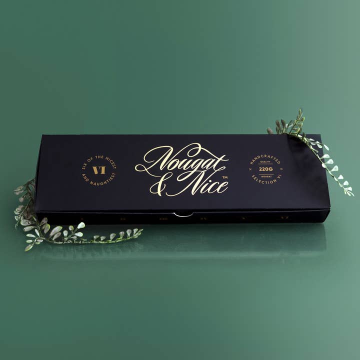 Coffret cadeau de luxe pour nougat | 6 saveurs pour la vente par Nougat & Nice