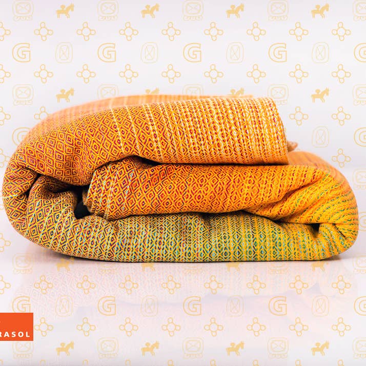 Girasol - Wholesale Baby Wrap/Sling - Free Elf fusion d'oro double weft handwoven sling