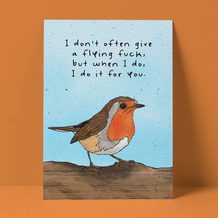 Pretty Good Cards - Wholesale Friendship Card - Flying Fucks Bird Card0