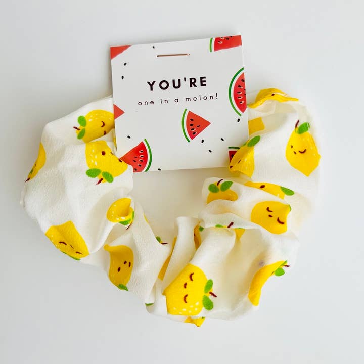 Tiny Gift Society - Wholesale Scrunchie - Women's - "You're One in a Melon" Thank You Scrunchies | Cute Fruit