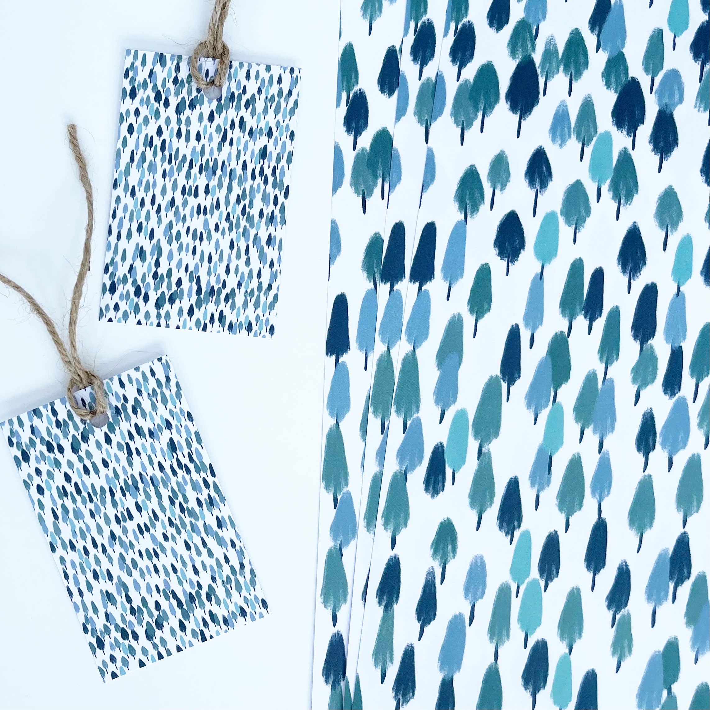 Lomond Paper Co - Wholesale Flat Wrap - Forest Green Christmas Recyclable Gift Wrap4